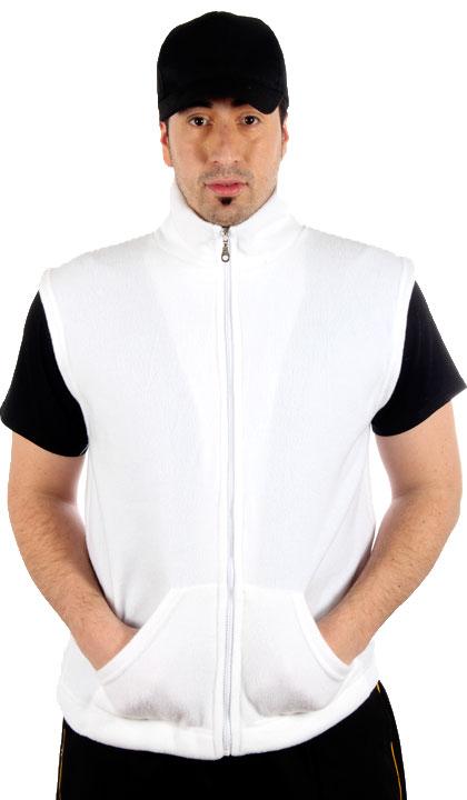 Chaleco polar blanco