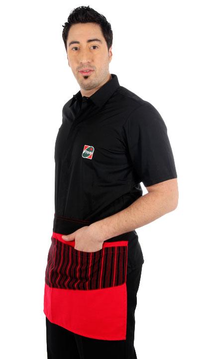 Delantal dos bolsillos con fantasía