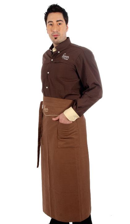 Delantal de cintura con accesorio