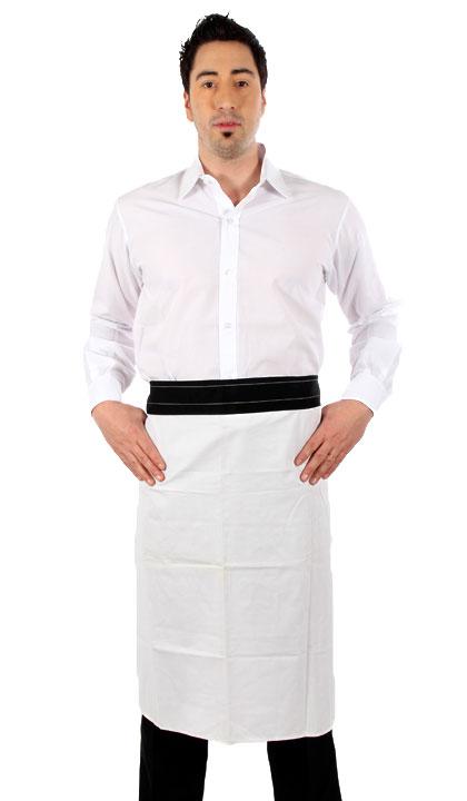 Delantal con cintura en fantasía