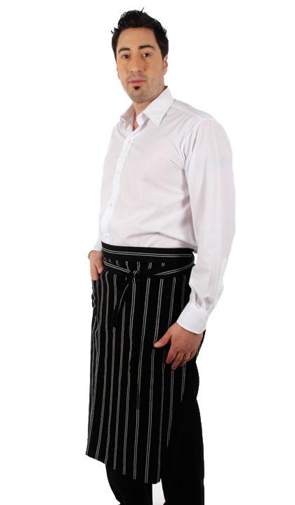 Delantal gastronómico blanco