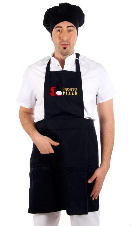 Delantal de pechera cuadrada