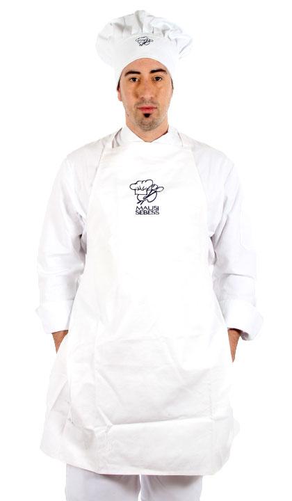 Delantal de pechera clásico sin hebilla