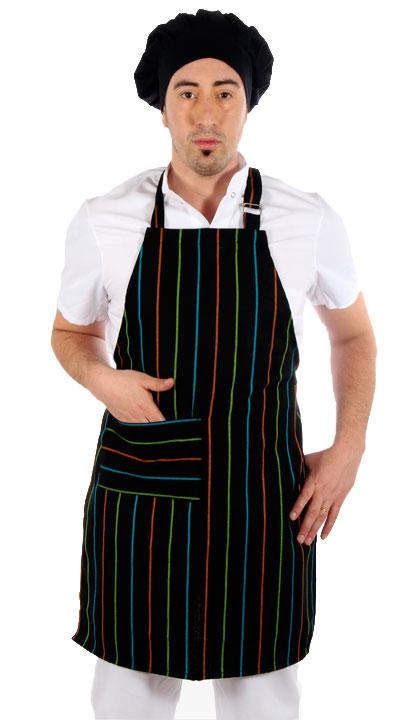 Delantal de pechera gastronómico de colores
