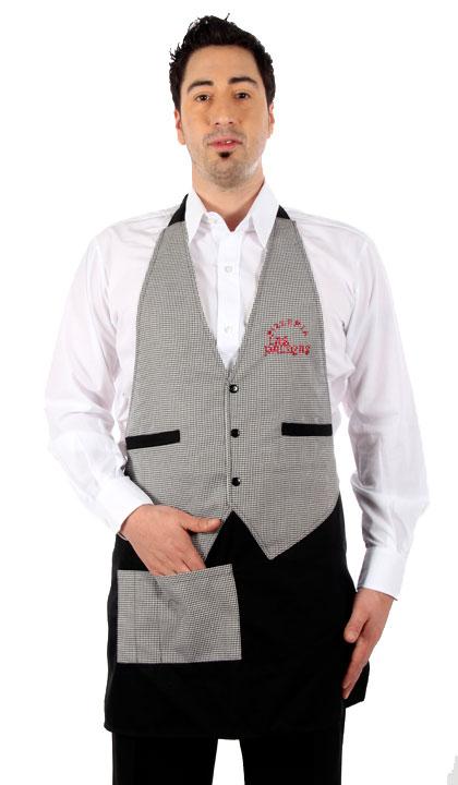 Delantal de pechera símil chaleco