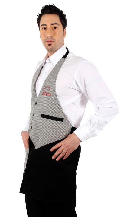 Delantal de pechera símil chaleco