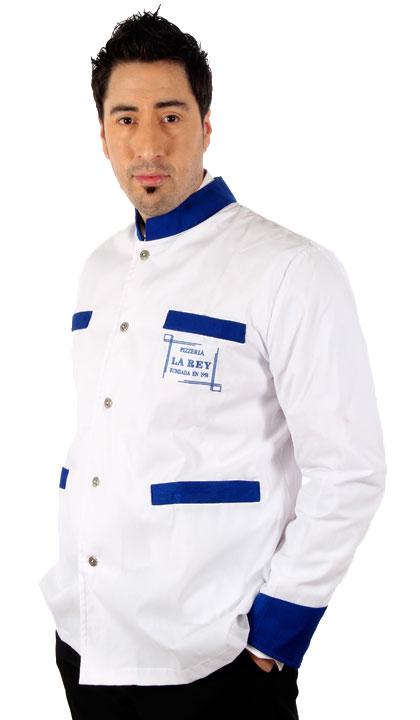 Saco combinado con azul