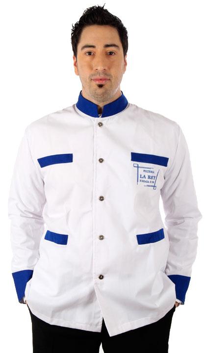 Saco combinado con azul