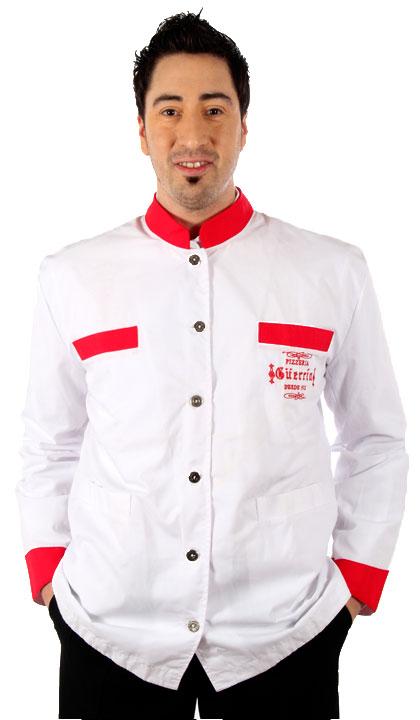 Saco combinado con rojo