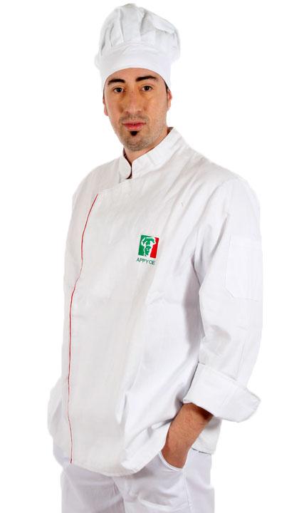 Casaca de cheff con velcro