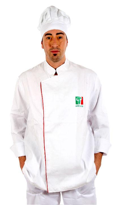Casaca de cheff con velcro