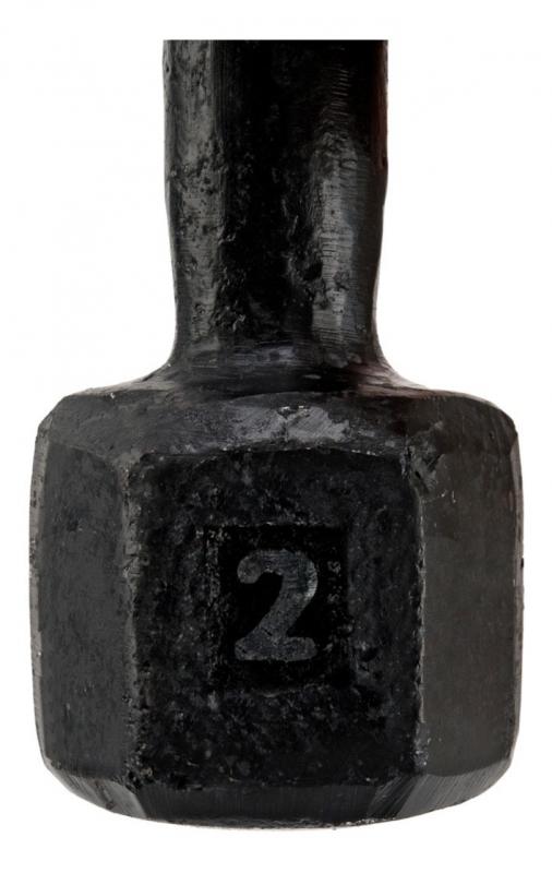 MANCUERNA FUNDICION HEXAGONAL 2 KG