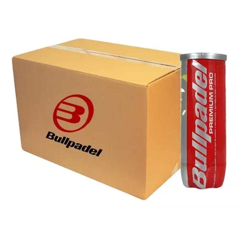 CAJA 24 TUBOS PELOTAS PADEL BULLPADEL PREMIUM PRO