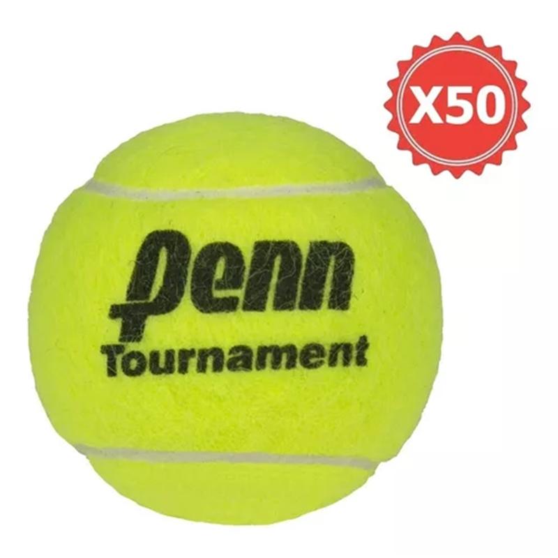 PELOTA TENIS PENN TOURNAMENT SELLO NEGRO X 50