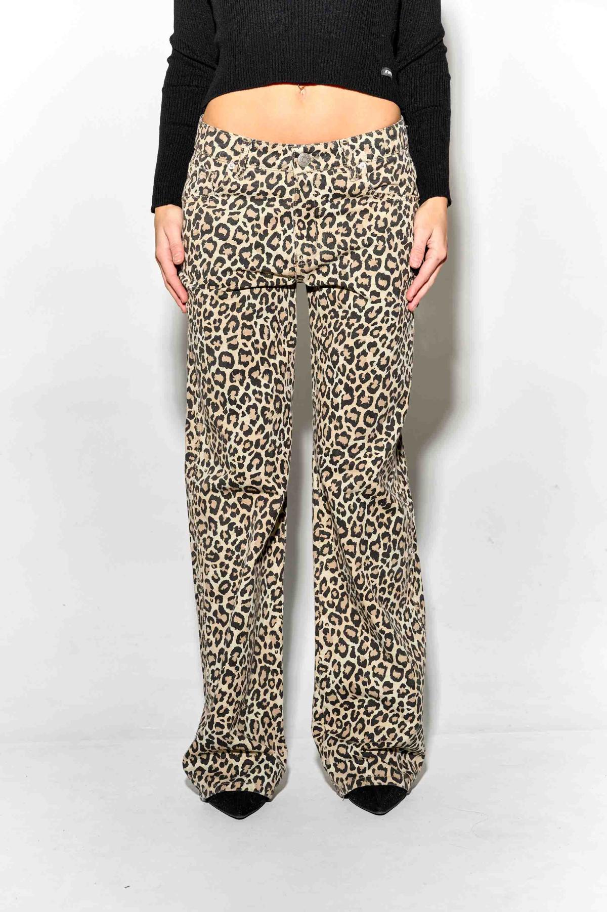 DENIM PRINT WIDE LEG