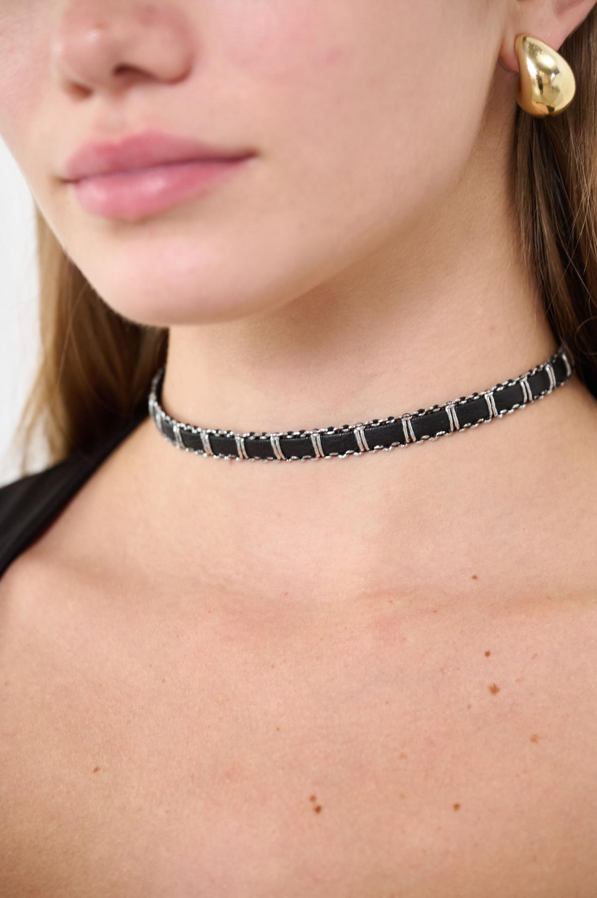 CHOCKER LEATH