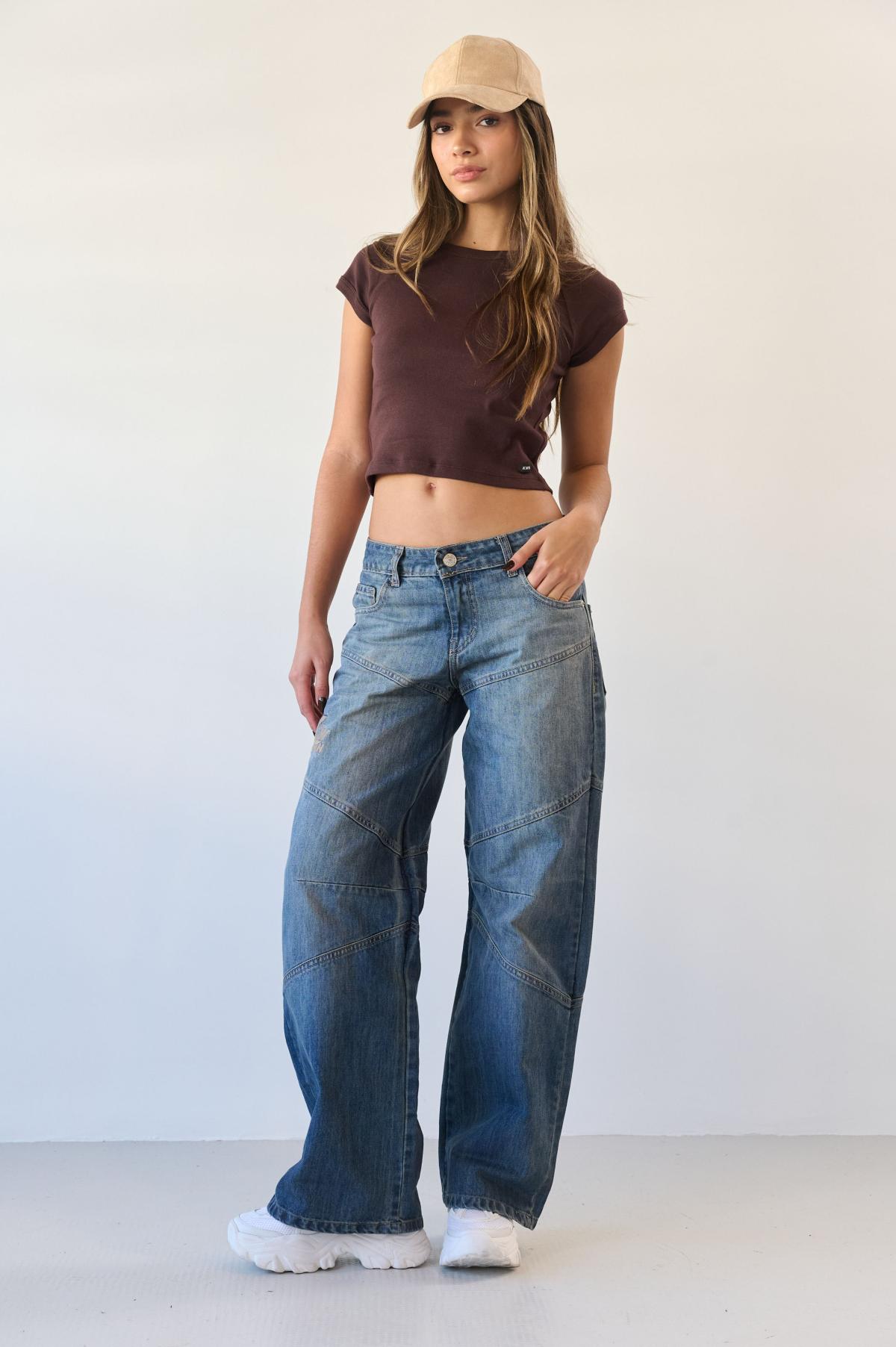 DENIM COWHERD WIDE LEG