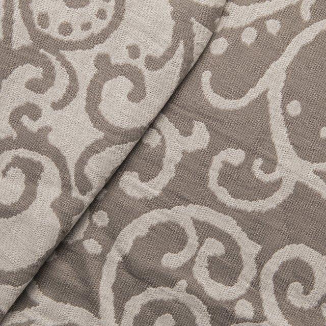 Jacquard Marsala Plata