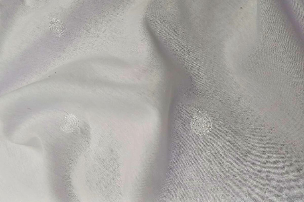 Voile Bordado Espiral Blanco