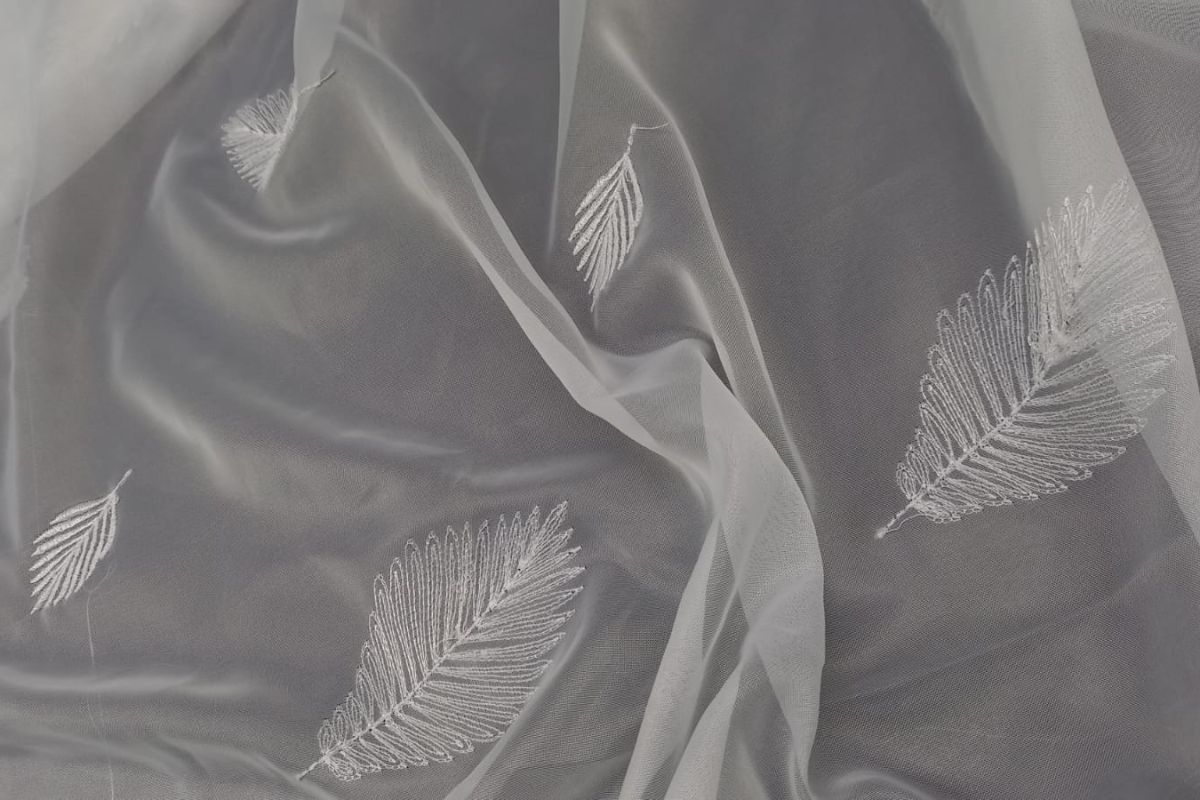 Voile Bordado Otoño Blanco