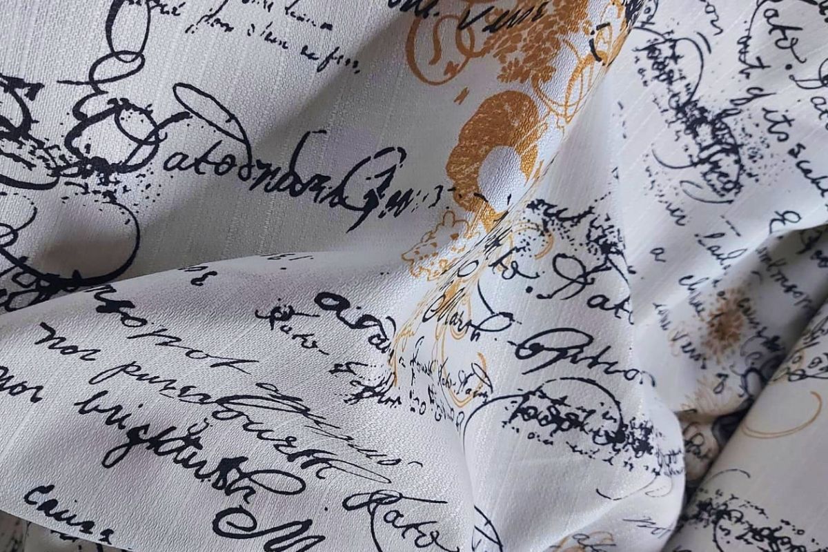 Lino Estampado Escritura