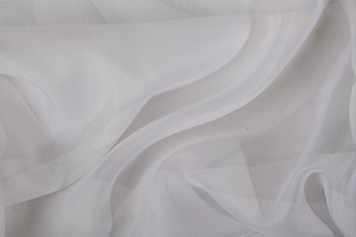 Voile Liso Plateado Blanco