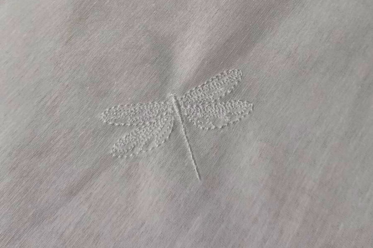 Voile Bordado Libelula Blanco