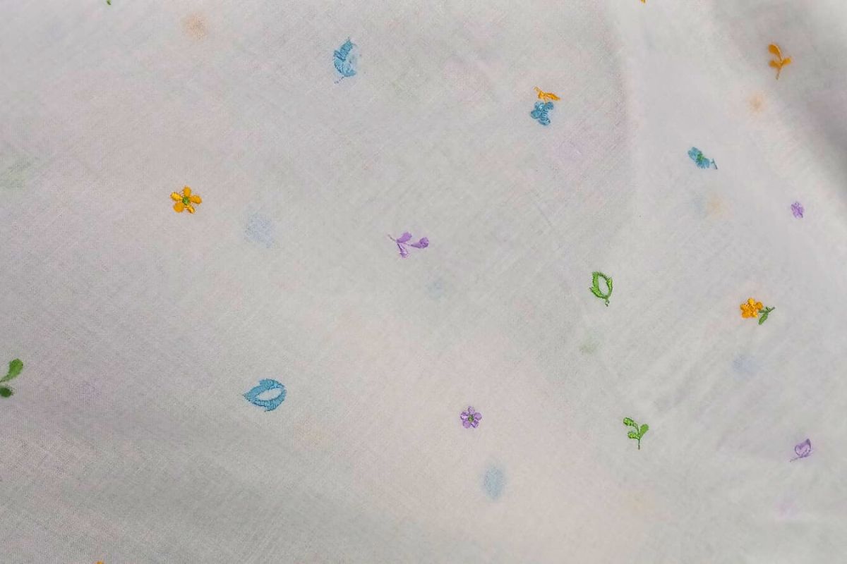 Voile Bordado Primavera Blanco