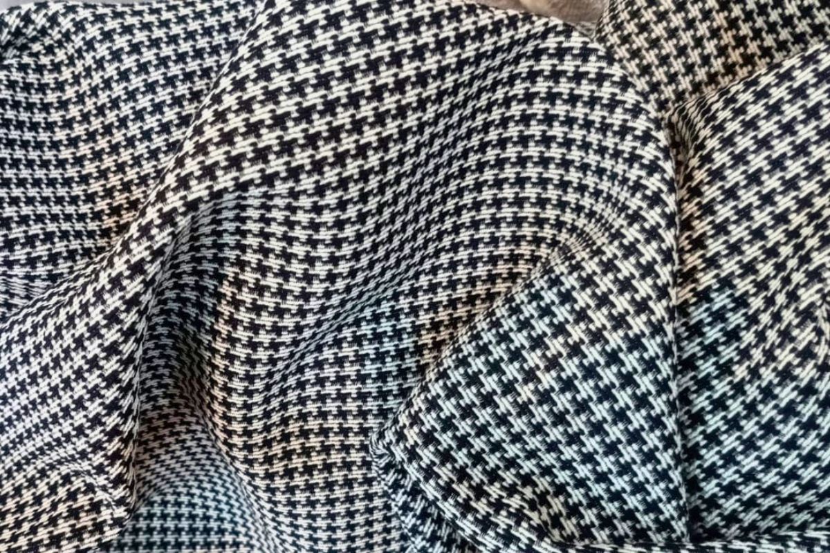 Pied de Poule Blanco con negro