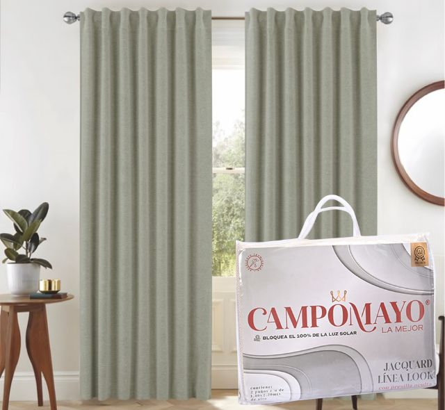 Cortina Blackout 100% Jackard línea Triple Tela - Campomayo