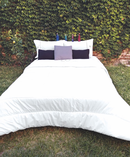 Acolchado Suprem Percal Rayado - Flor Giavanni