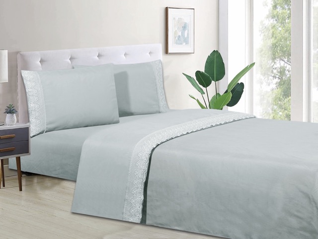 Juego de Sábanas Broderie 1000H - Campomayo