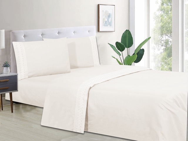 Juego de Sábanas Broderie 1000H - Campomayo