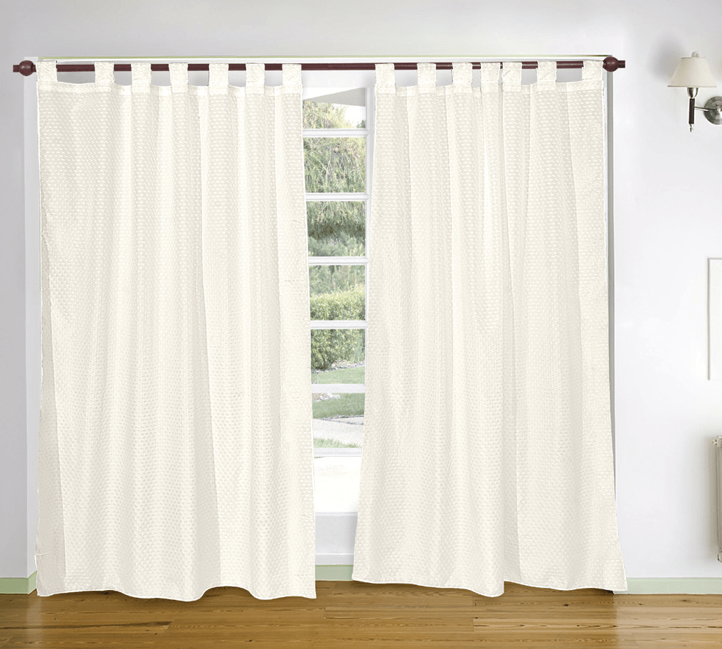 Cortina línea Motita Larga 2 Paños - Dracar Noar