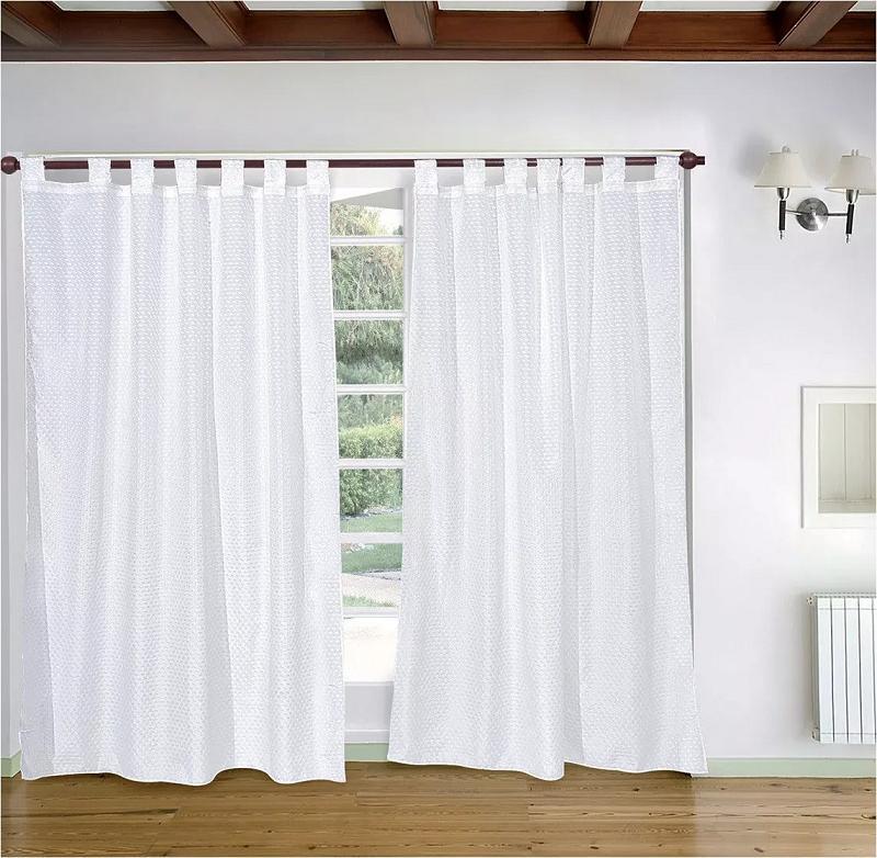 Cortina línea Motita Larga 2 Paños - Dracar Noar