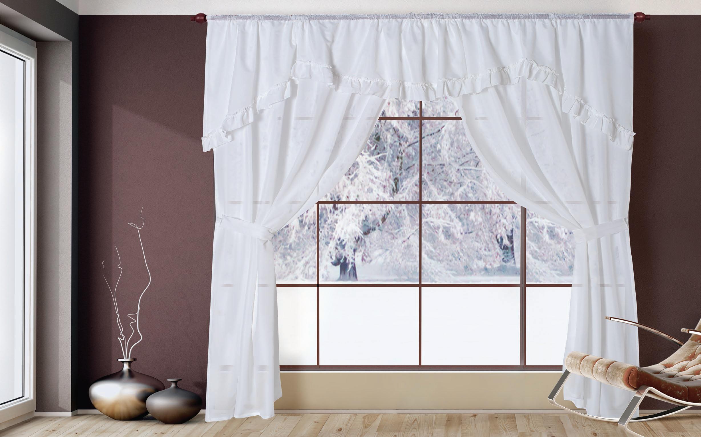 Cortina línea Campanario Larga 2 Paños - Flor Giavanni