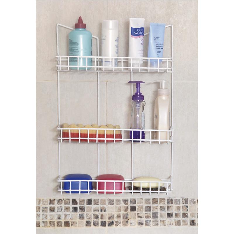 Estante Colgante para Baño 3 Estantes con Ganchos