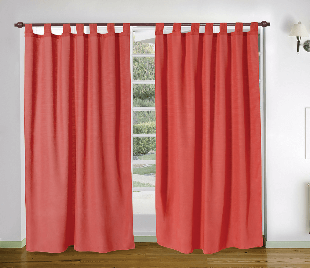 Cortina línea Madrás Larga 2 Paños - Dracar Noar