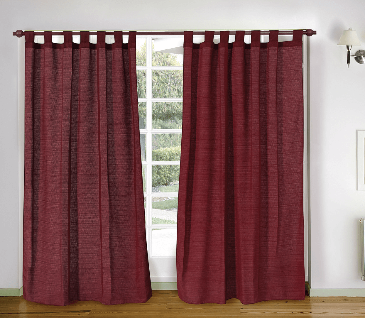 Cortina línea Madrás Larga 2 Paños - Dracar Noar