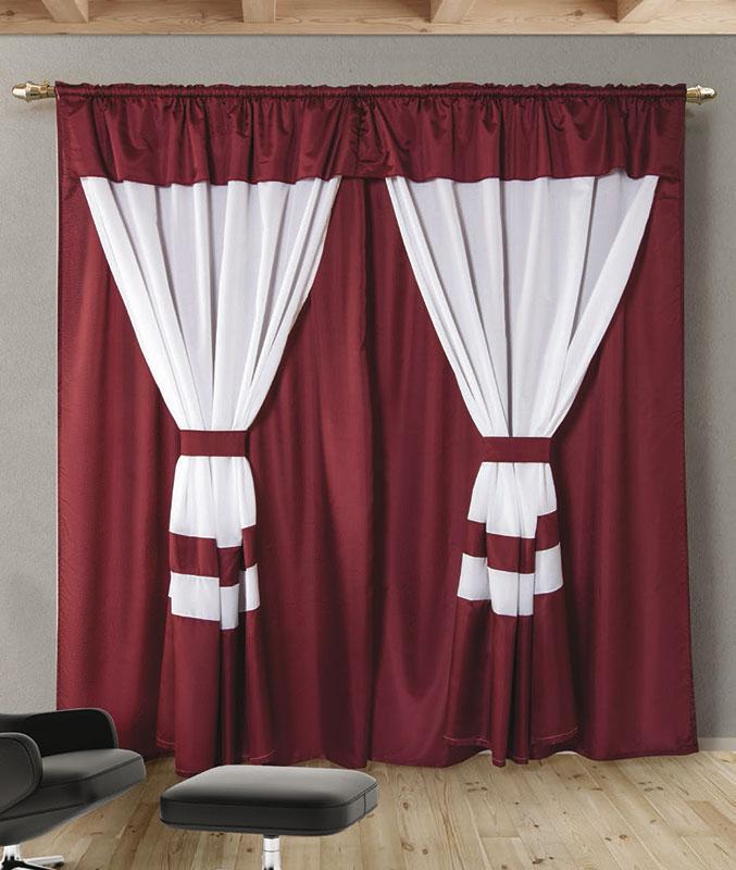 Cortina línea Detroit Larga 2 Paños - Flor Giavanni