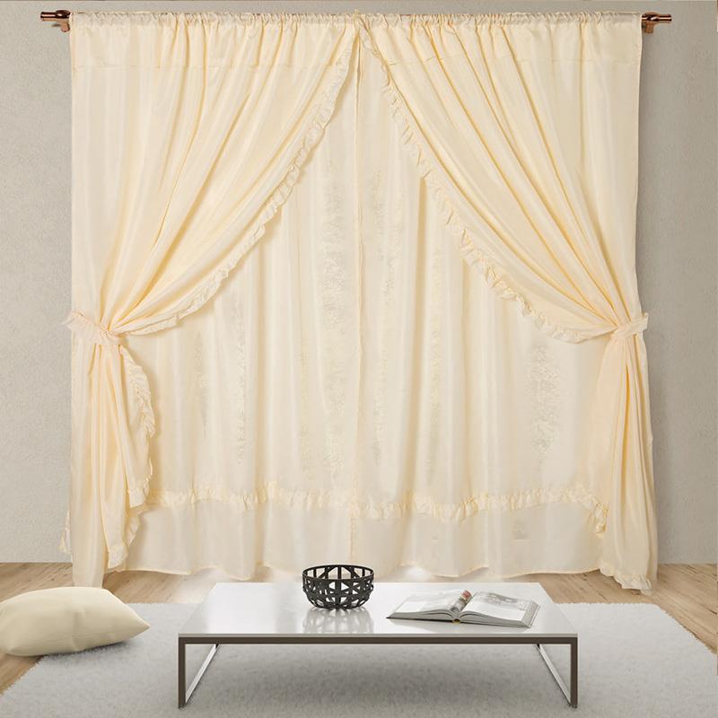 Cortina línea Romance Larga 2 Paños - Flor Giavanni