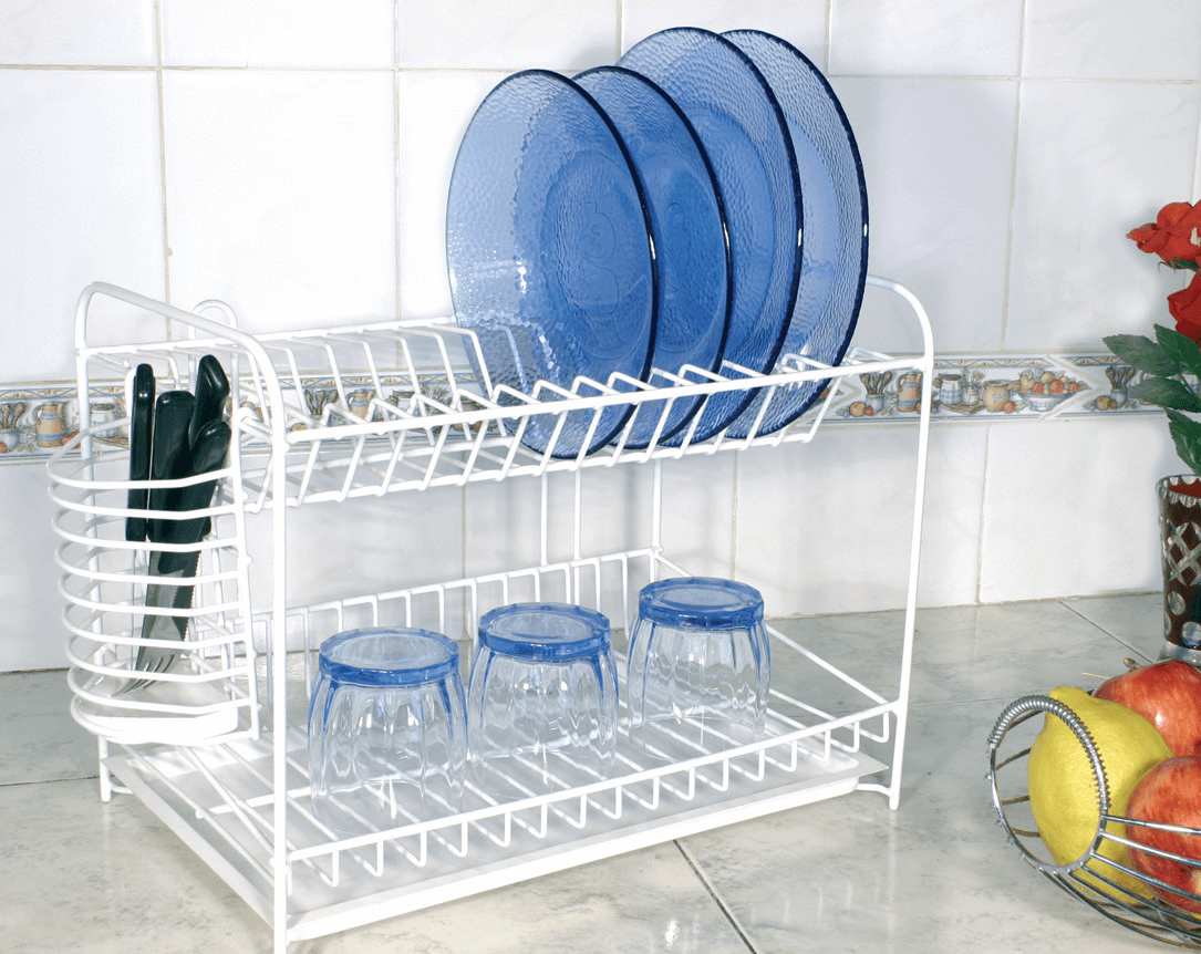 SECAPLATOS alambre Mediano blanco