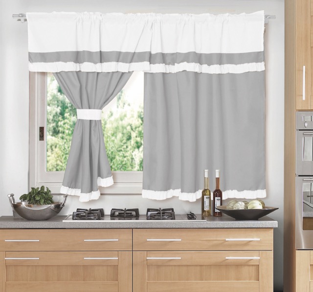 Cortina línea Luanda Corta 2 Paños - Flor Giavanni