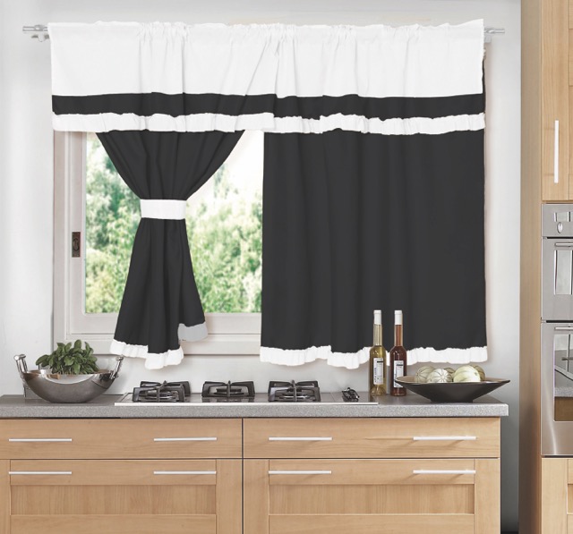 Cortina línea Luanda Corta 2 Paños - Flor Giavanni