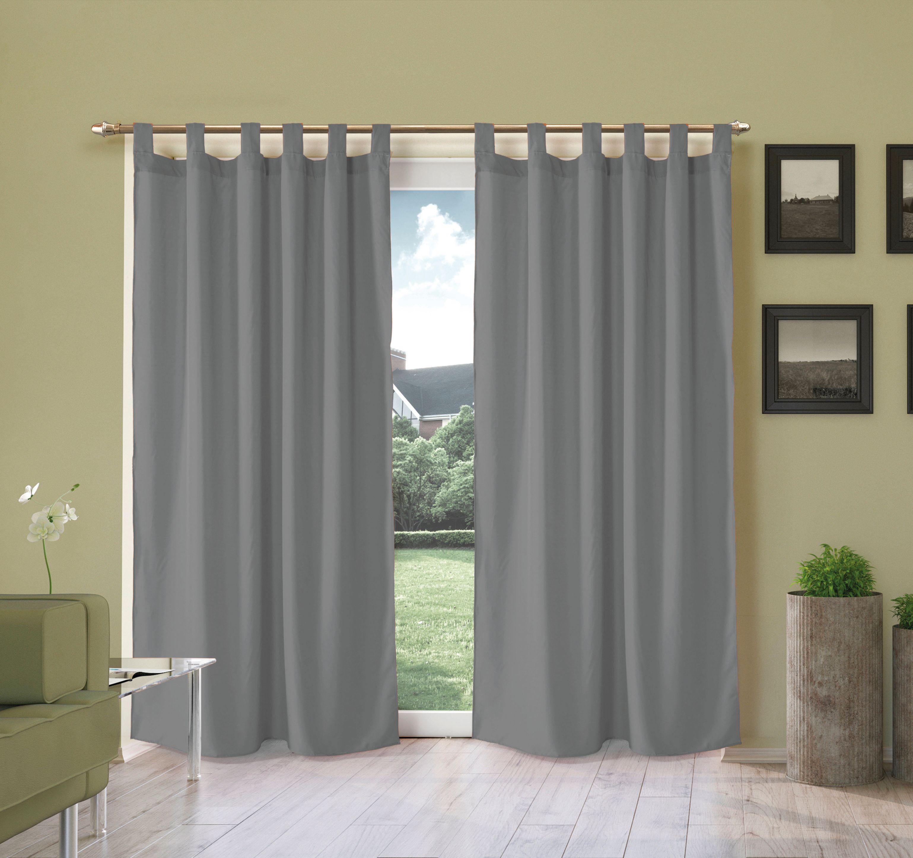 Cortina línea Tropical Lisa Larga 2 Paños - Flor Giavanni