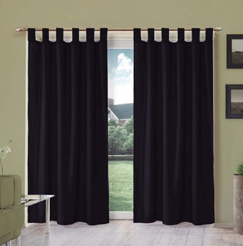 Cortina línea Tropical Lisa Larga 2 Paños - Flor Giavanni