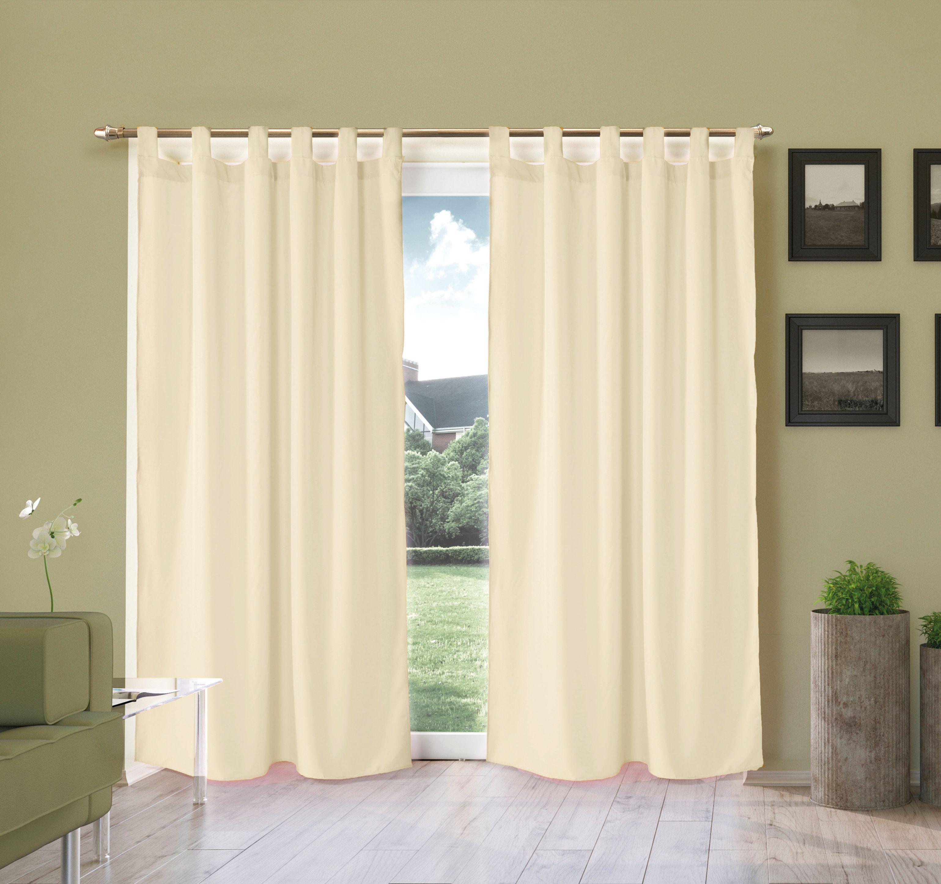 Cortina línea Tropical Lisa Larga 2 Paños - Flor Giavanni