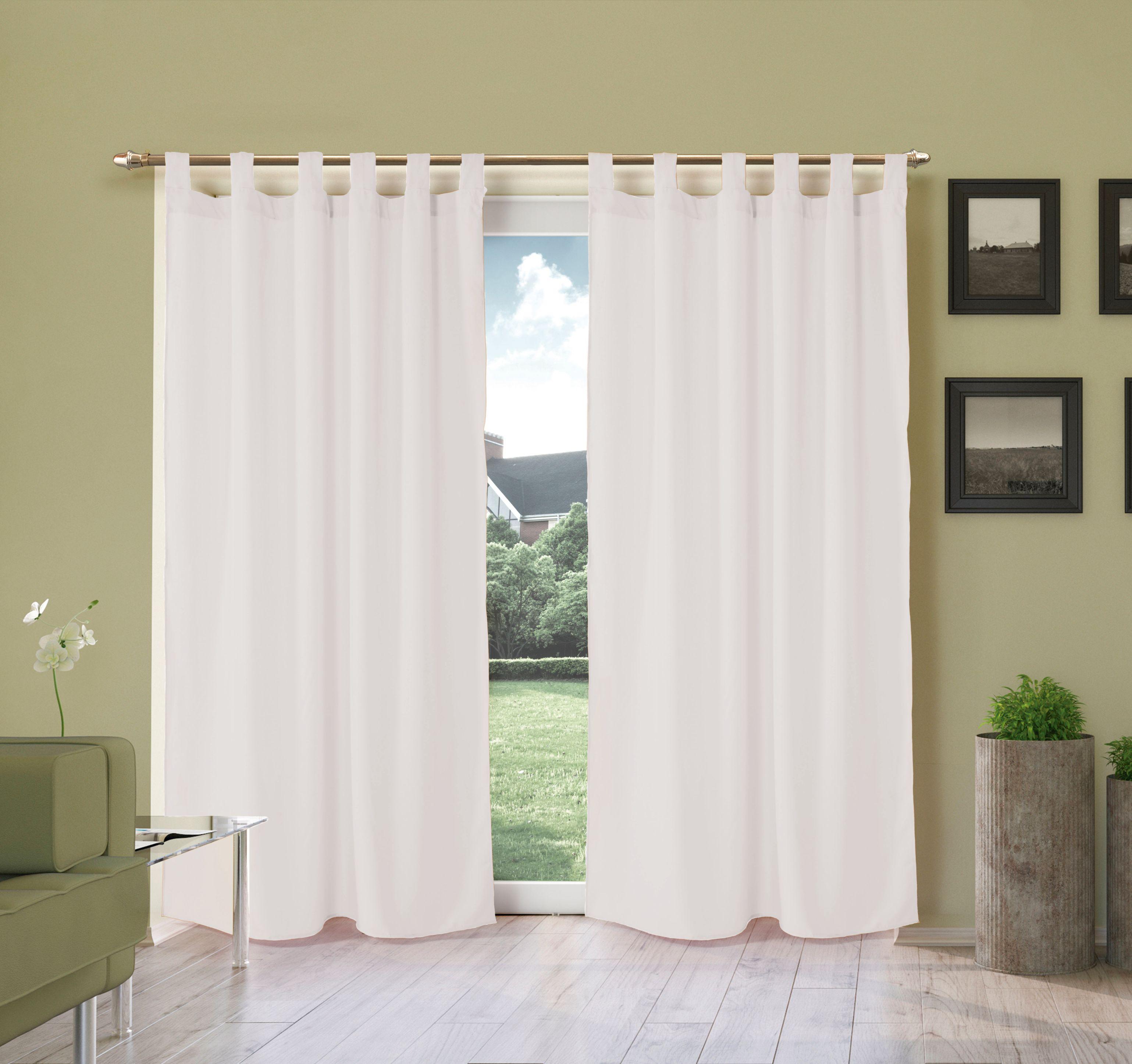 Cortina línea Tropical Lisa Larga 2 Paños - Flor Giavanni