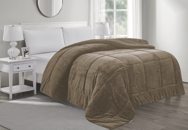 Acolchado Triple con Corderito y Flannel Reversible - Campomayo