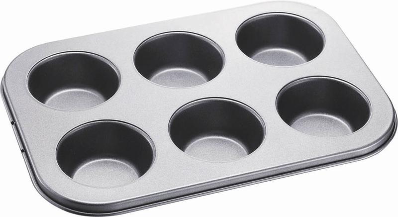 Molde para Muffins x6: Acero al Carbono Antiadherente
